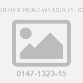 M 8X 20;Hex Head W/Lock Pl Screw